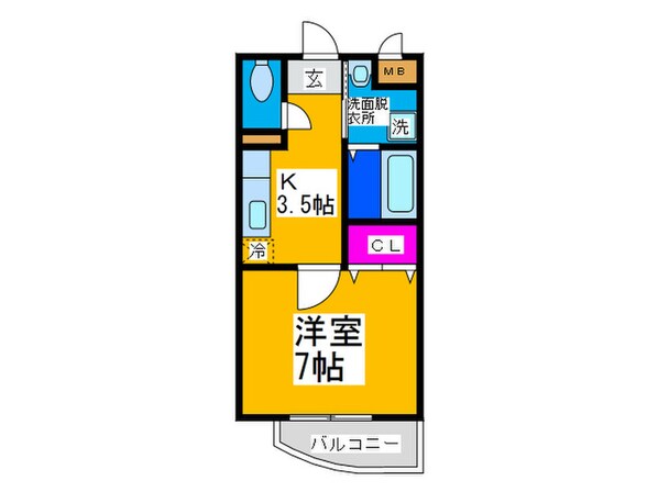 エスポワ－ルヒルの物件間取画像